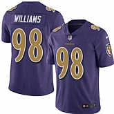 Nike Men & Women & Youth Ravens 98 Brandon Williams Purple Color Rush Limited Jersey,baseball caps,new era cap wholesale,wholesale hats